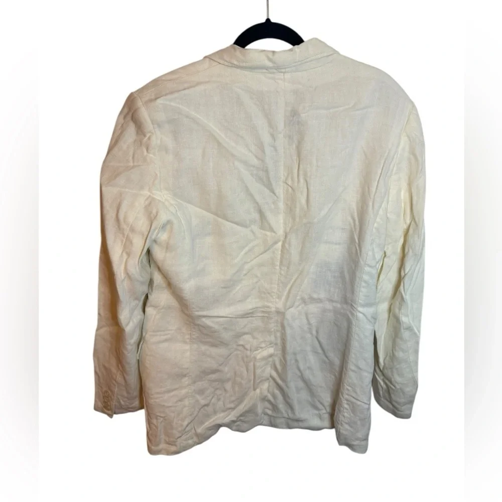 J.Crew Ivory Irish Linen Coastal Sports Coat